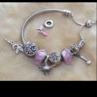 Charm bạc 925 hồng cổ tích