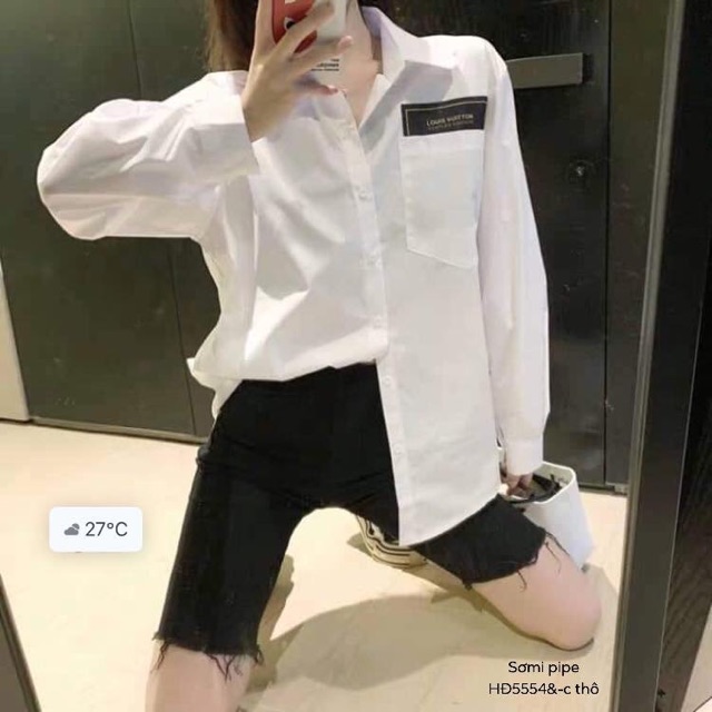 Áo sơmi logo pipe -HĐ
