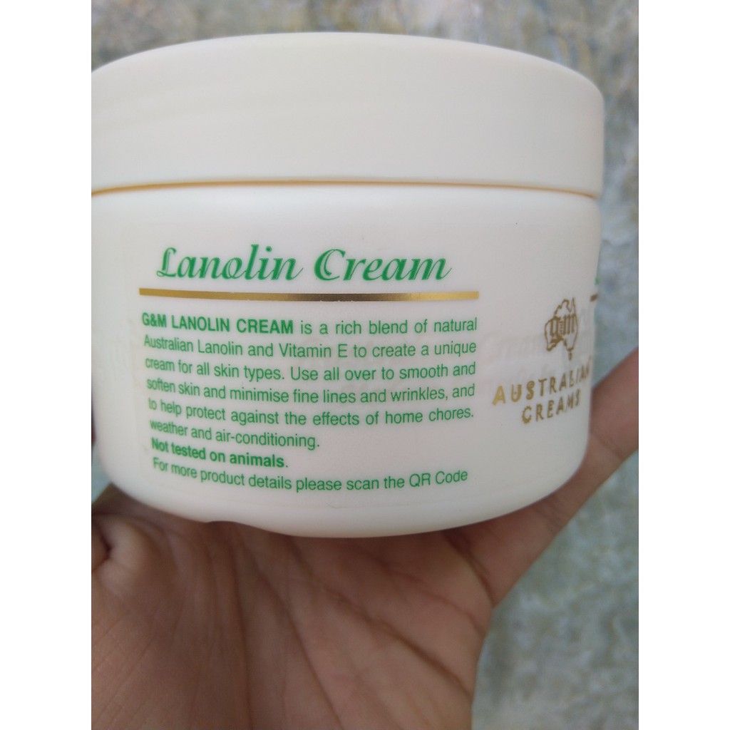 Kem cừu dưỡng da toàn thân Úc GM Lanolin Oil Moisturising Cream - 250g | BigBuy360 - bigbuy360.vn
