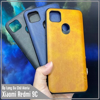 Ốp lưng cho Xiaomi Redmi 9C Da Khắc Logo AIORIA