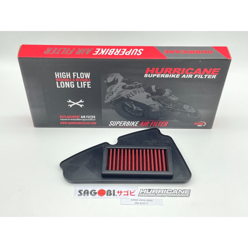 HONDA GENIO 110  LỌC GIÓ HURRICANE  mã HM-8192