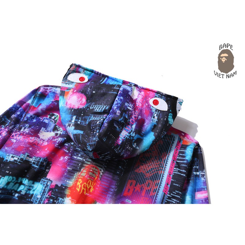 [ODER] Jacket Bape Shark Color City fullzip , Áo khoác Hoodie Bape Cá Ngáo | BigBuy360 - bigbuy360.vn