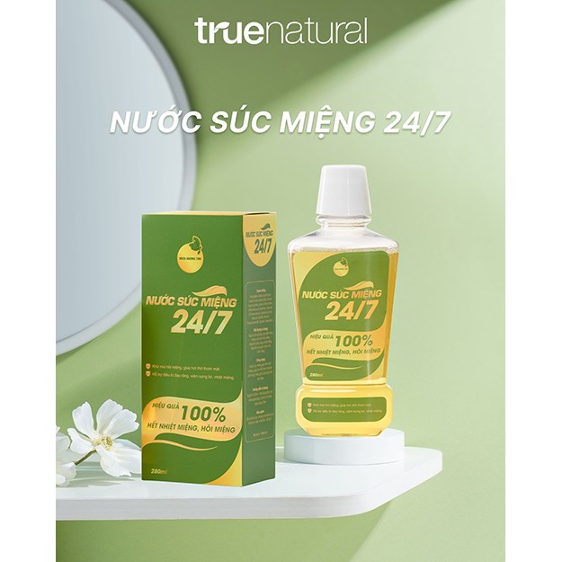 Nước súc miệng Đông Y – Lá Xoài Nano Bạc Bách Hương Tán 24/7