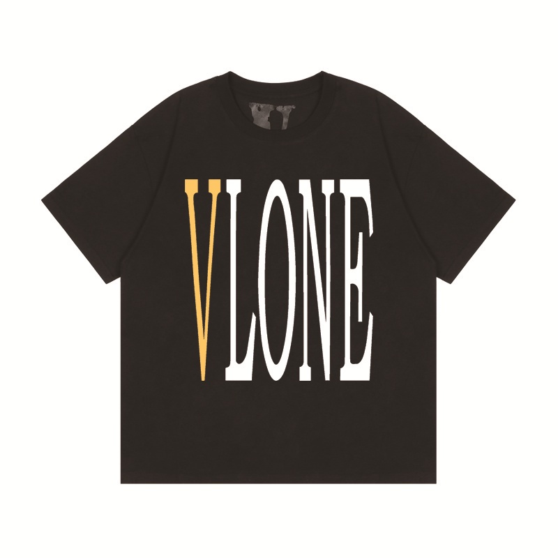 Áo Thun Cotton Ngắn Tay In Họa Tiết Vlone Cổ Điển Dành Cho Nam Và Nữ