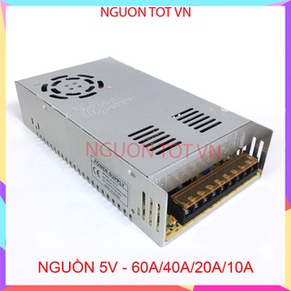 Nguồn tổ ong, Nguồn 5v - 60a/40a/20a/10a dùng cho Camera, Đèn Led, Motor và các thiết bị sử dụng nguồn 5v DC khác.