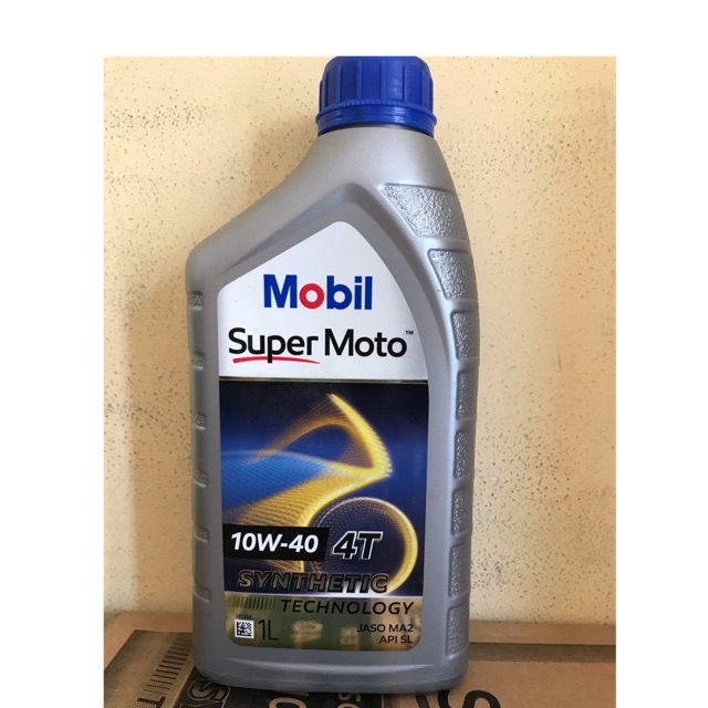 Nhớt xe số Mobil Super Moto 10w-40 4T 1 lít