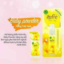 Xịt Khử Mùi Dưỡng Trắng Hương Nước Hoa Refre Whitening Baby Powder Hương Phấn Thơm (30ml)