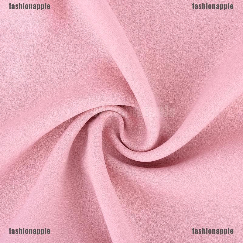 Áo kiểu tay dài chất Chiffon màu trơn thiết kế hợp thời trang cho phái nữ