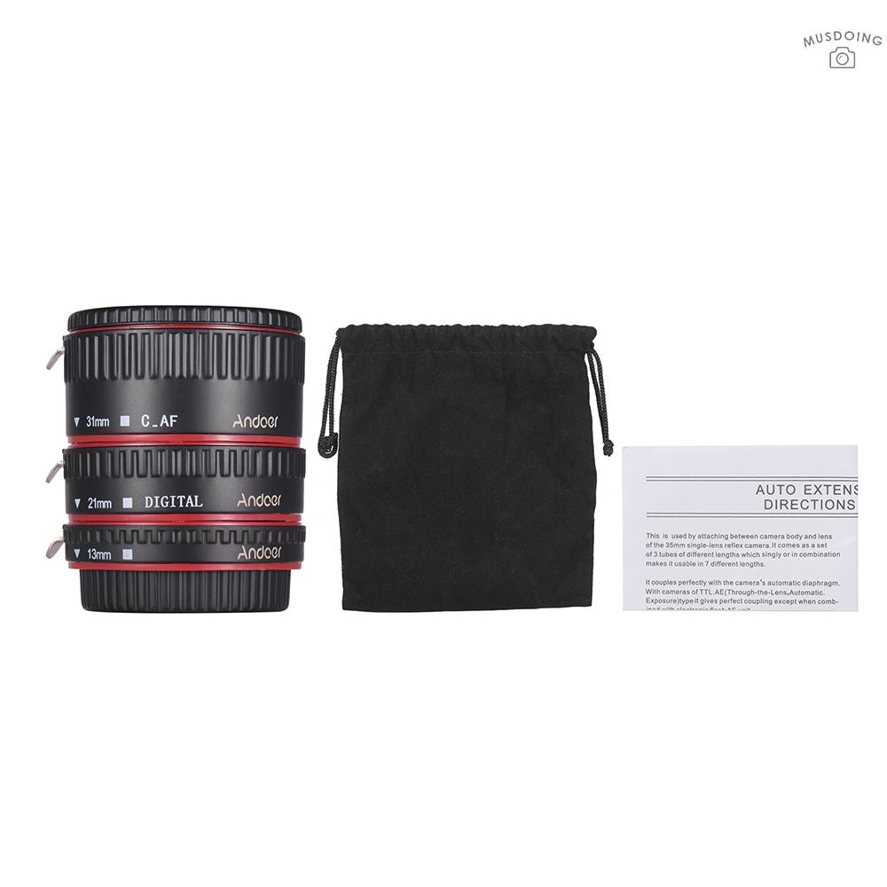 Ống Kính Máy Ảnh Andoer (13Mm + 21mm + 31m) Cho Canon Eos Ef Ef-S Canon 60d 7d 5d Ii 550d