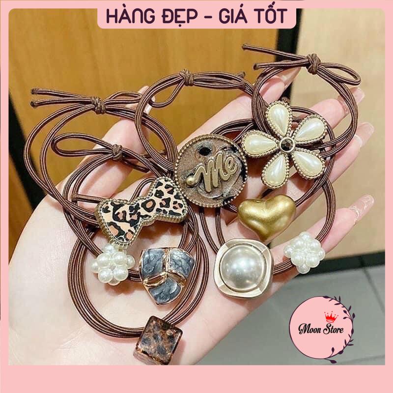 Dây buộc tóc, dây cột tóc Charm phong cách Hàn Quốc