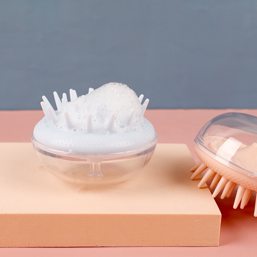 [Hàng mới về] Bàn chải gội đầu làm từ silicon hình con sứa