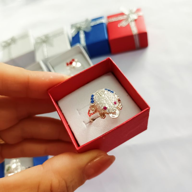 Nhẫn nữ cóc tài lộc bạc 925 vĩnh viễn bảo hành