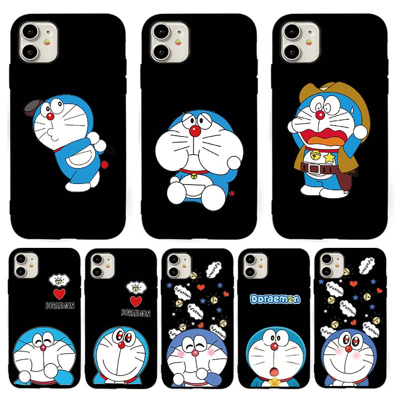 Ốp lưng TPU mềm For iPhone X 6 6s 6Plus 6s Plus 7 7Plus 8 8Plus 5 5s SE Doraemon Two hoa văn