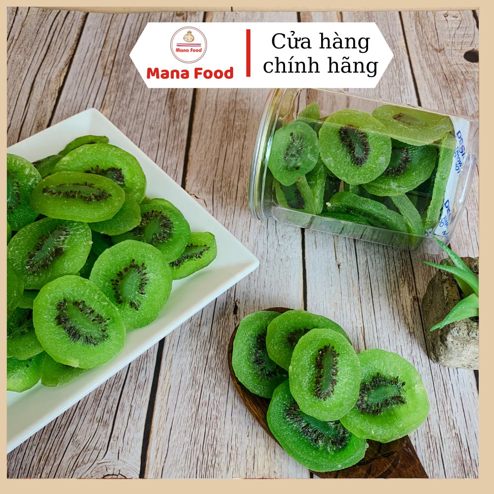 300G Kiwi Xanh Sấy Dẻo Mana Food | Hũ siêu to - ATVSTP, Ngon, Chất lượng