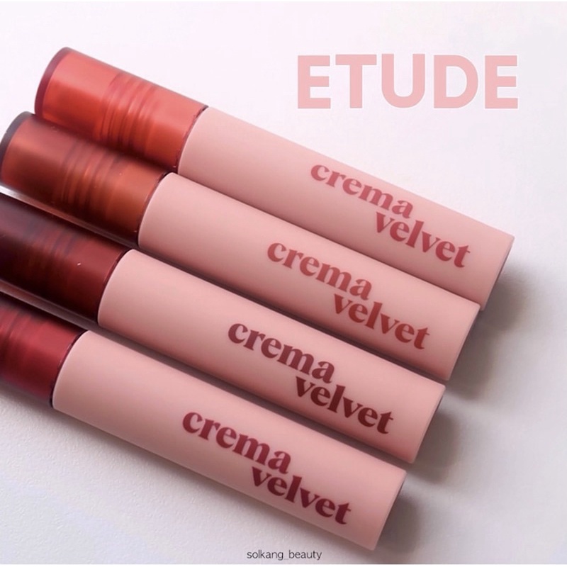 Son kem lì mịn môi Etude House Crema Velvet Tint