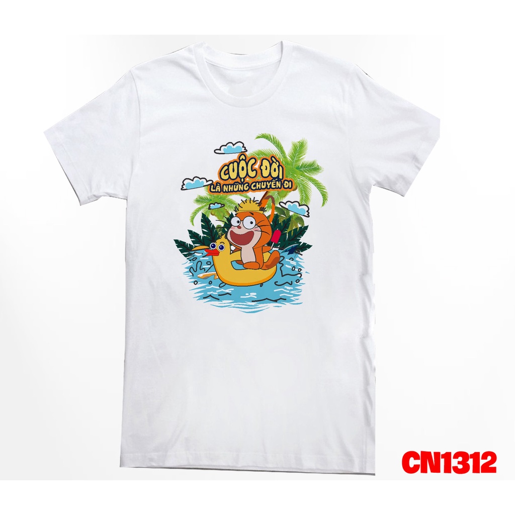 Mẫu Áo Nhóm Đi Biển In Cuộc Đời Là Những Chuyến Đi - KTQN TSHIRT AND UNIFORM