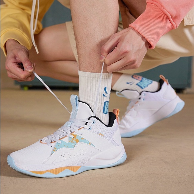 Giày Bóng Rổ Phối Lưới Chống Trượt Thoáng Khí Thoải Mái Thời Trang 2022 Cho Nam Giới