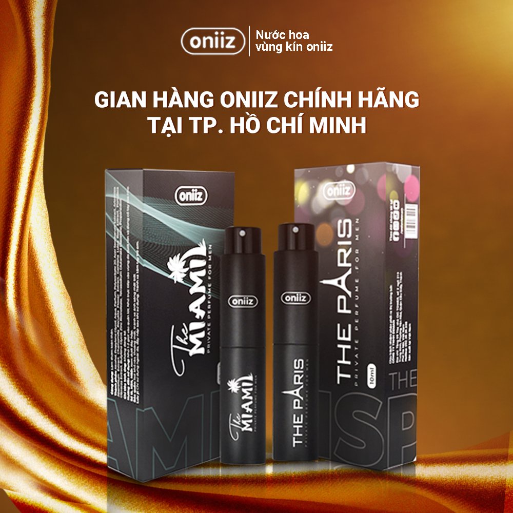 Oniiz Scent - Nước hoa vùng kín nam giới THE PARIS & THE MIAMI - Chai xịt 10ml