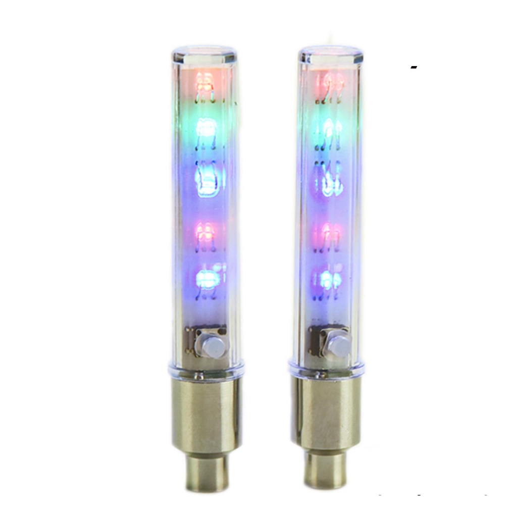 Đèn Led 5 Bóng Gắn Van Bánh Xe Đạp- 2 cái- Honey shop
