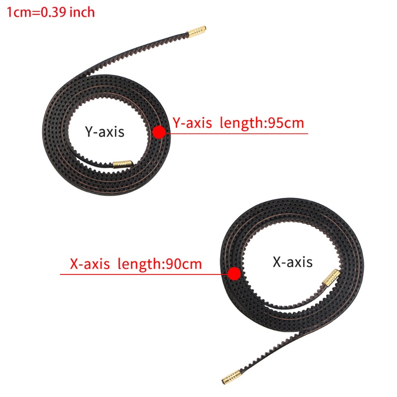 Dây Đai Cao Su Trục Y Axis 2GT Ender5 / 5proTiming X 90cmx6mm 95cmx6mm
