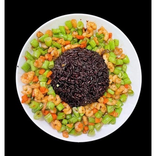 Gạo Lứt Tím Than Ông Thọ - Dẻo mềm,thơm cơm (Túi 1kg).