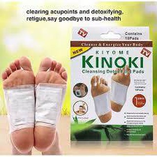 BỘ 10 Kinoki Miếng dán chân - giải độc gan - nội tiết tố - dán ở gan bàn chân có thể hút hết chất