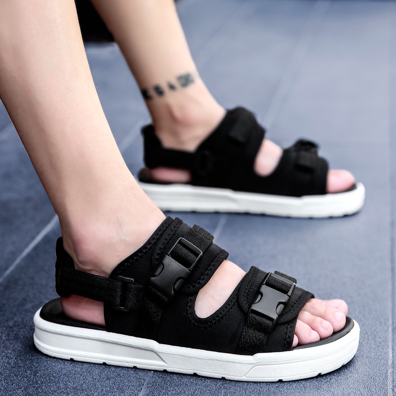 Giày xăng đan 2 quai ngang phong cách unisex thời trang hè trẻ trung