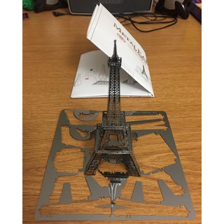 Mô hình 3D kim loại lắp ráp Kiến trúc nổi tiếng tháp Eiffel, nhà thờ Đức bà Paris, Cầu tháp Luân Đôn [Chưa lắp]