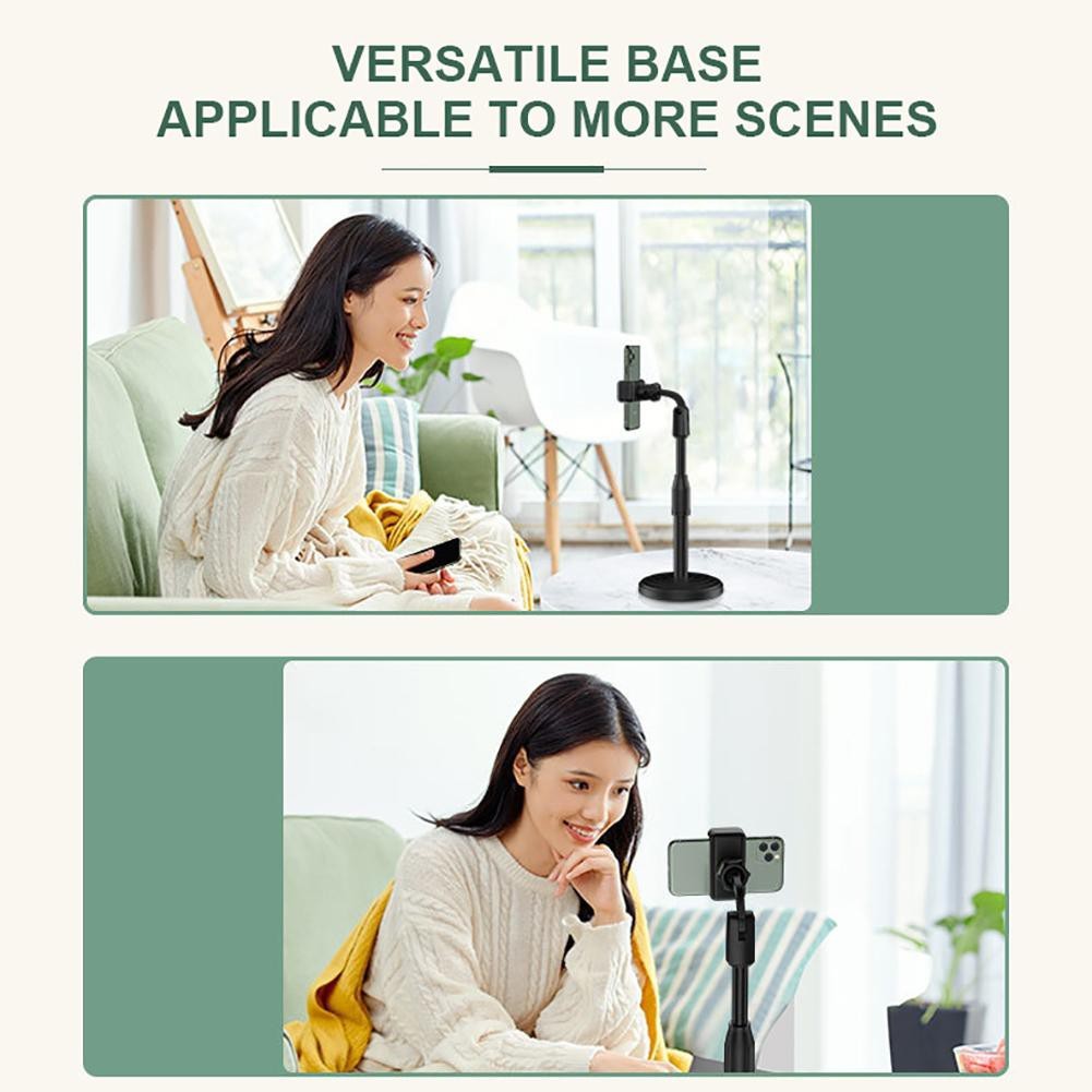 Giá đỡ điện thoại, kẹp điện thoại để bàn xoay 360 độ, có điều chỉnh độ cao tùy thích.