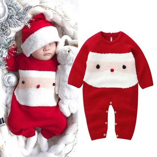 Áo liền quần ông già Noel cho bé sơ sinh