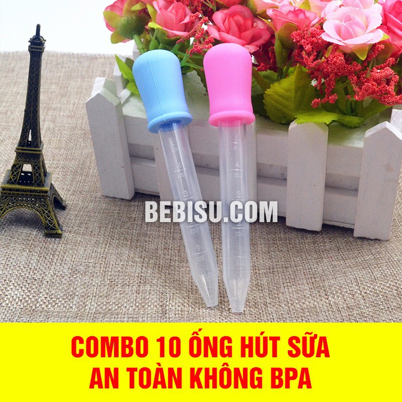 Ống hút sữa tiệt trùng 5ml, ống hút cho bé uống thuốc cho bé yêu siêu tiện dụng