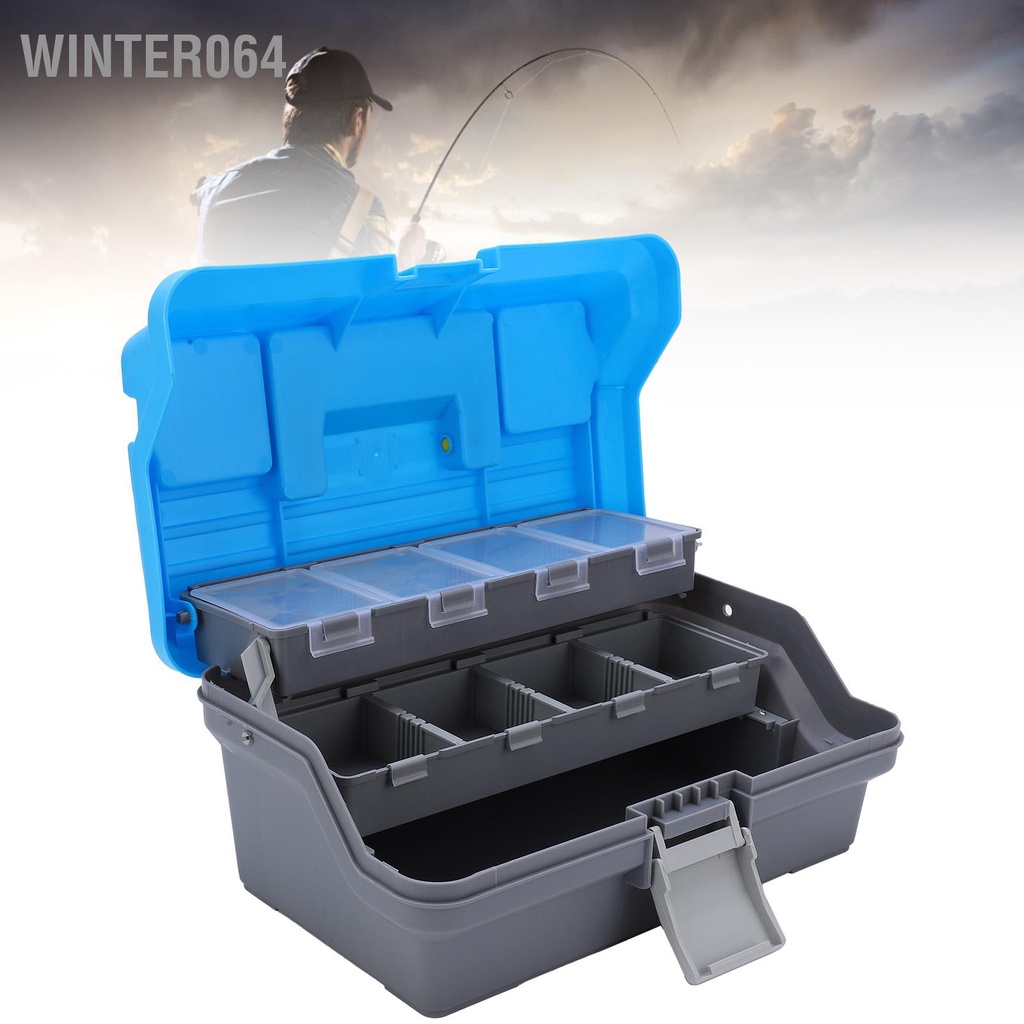 Hộp đựng đồ câu cá nghề ba lớp ABS di động với tay cầm tiện dụng Winter064