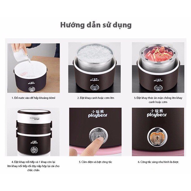[Trợ Gía] Cặp Lồng Cắm Điện 3 Tầng Ruột Inox Cao Cấp❤️FREESHIP❤️  - Giữ Nóng Thức Ăn Liên Tục | BigBuy360 - bigbuy360.vn