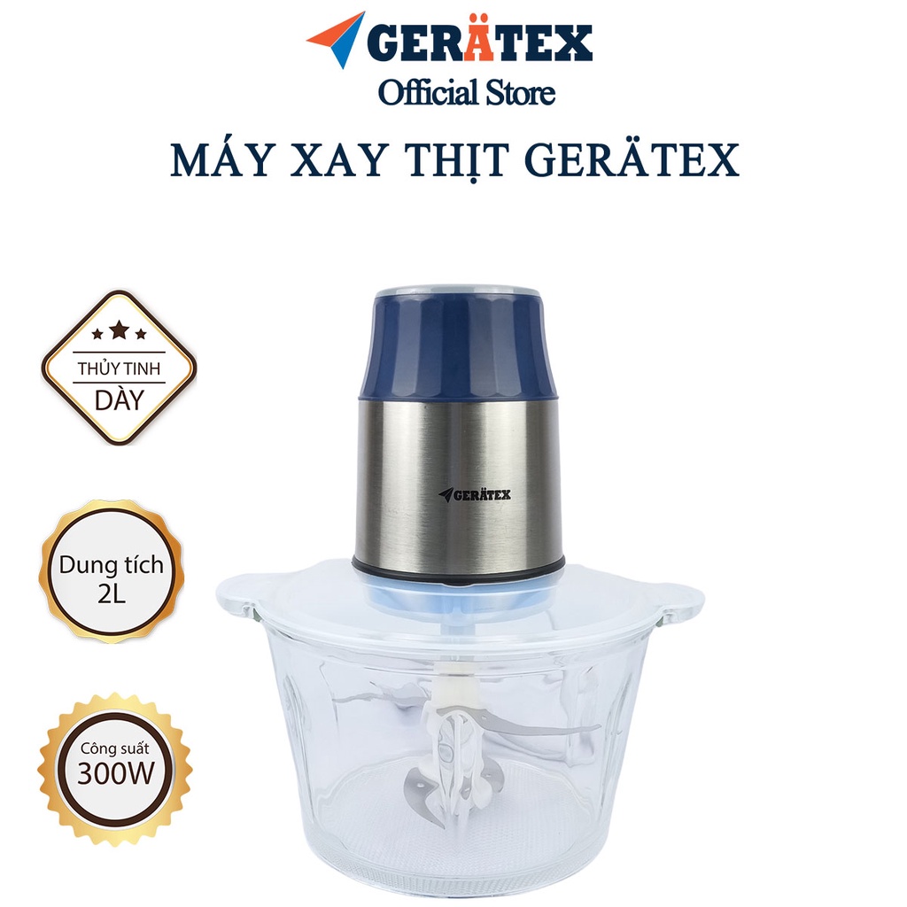 Máy Xay Thịt, Máy Xay Rau Củ Quả Gerätex hàng chính hãng - Bảo hành 12 tháng