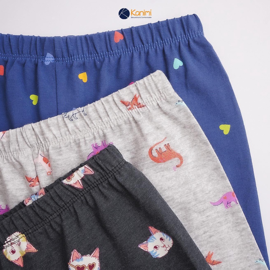 (M2)Quần Leggings lửng bé gái size đại vải cotton xuất 100% mềm đẹp, dày dặn, bao chất và form toàn quốc(18-43kg)