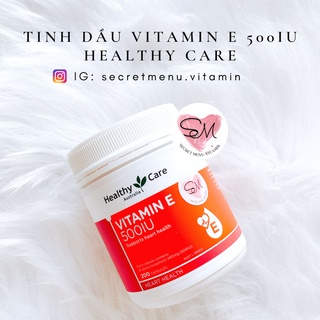 Vitamin e đỏ 500iu - healthy care vitamin e 200 viên | secret menu vitamin
