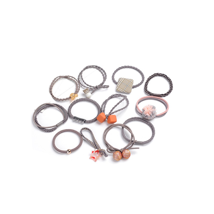 Sét 12 dây buộc tóc cao cấp xuất Hàn HD07