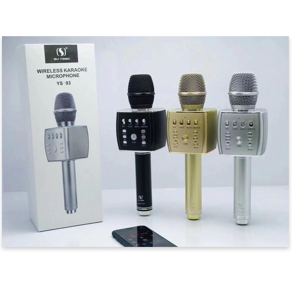 [REVIEW SẢN PHẨM HOT] Micro Karaoke Bluetooth Cao Cấp YS-95 Tích Hợp Loa Bass Không Dây Dùng Hát Tại Nhà Hoặc Livetream,