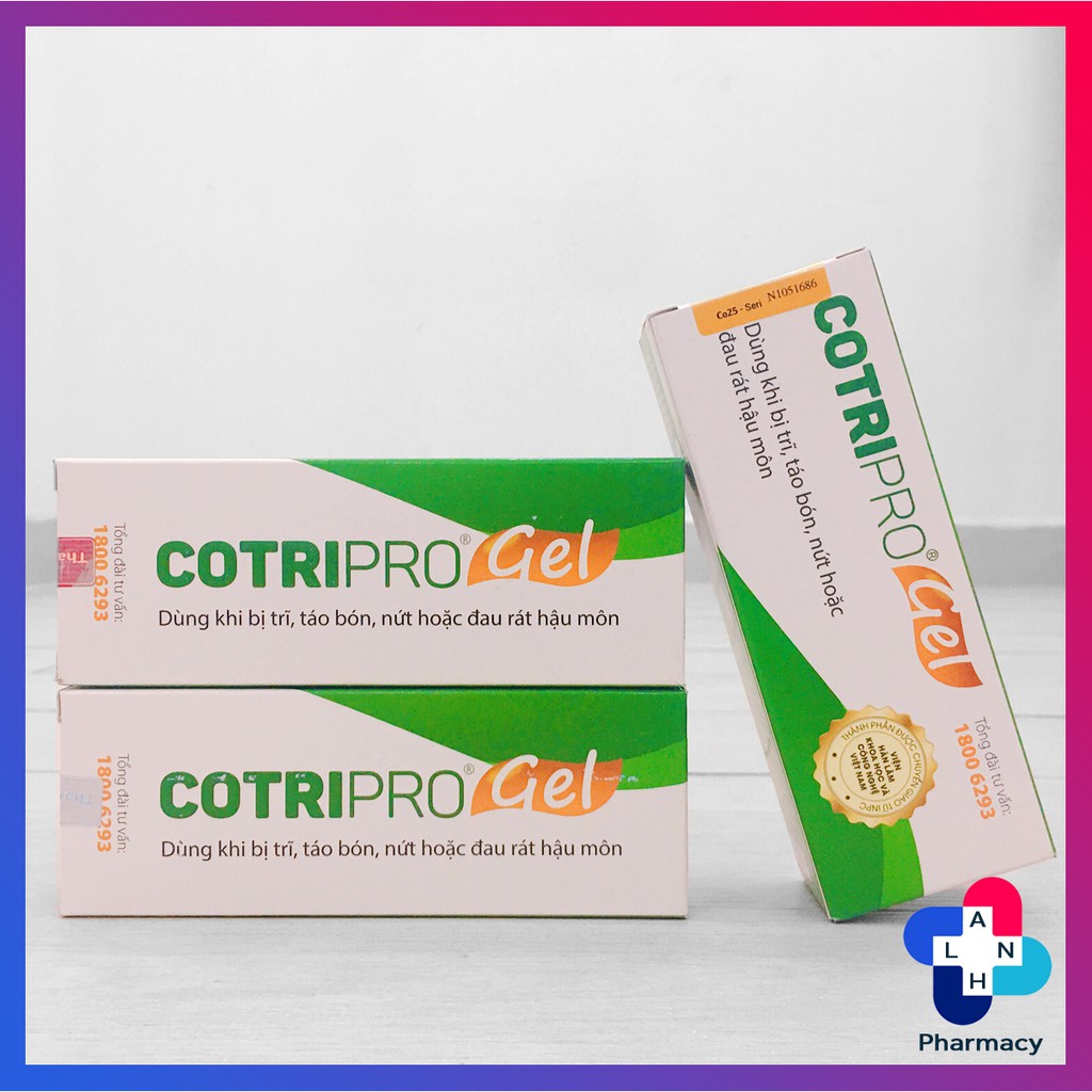 COTRIPRO Gel (25g) - Hỗ trợ co trĩ và giảm đau rát do trĩ.