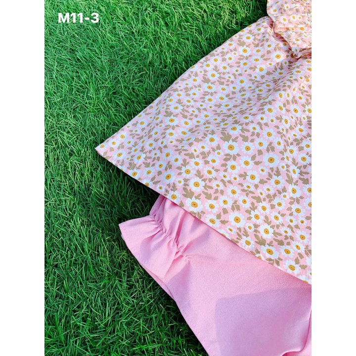 Bộ hoa nhí hồng bé gái size 8-30kg 💖 Bộ Sofia Candy hoa nhí cho bé gái chất vải nilen cao cấp mềm mịn