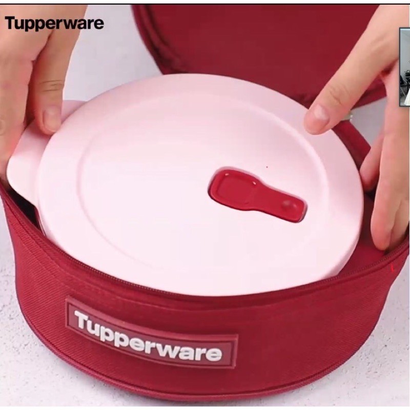 Bộ hộp cơm Lò Vi Sóng Crystal Wave Lunch Set Tupperware TẶNG Bình Eco 310ml