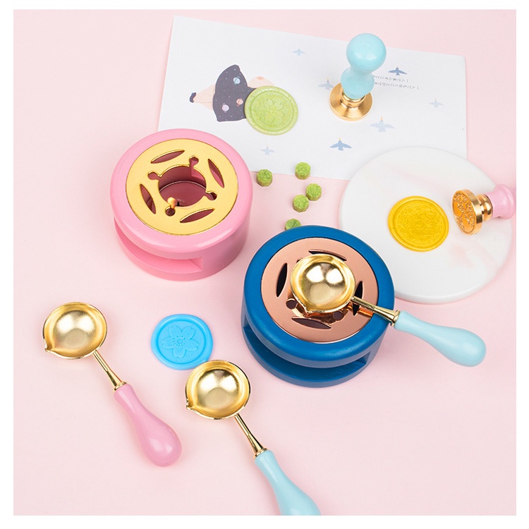 Bộ Dụng Cụ Đóng Dấu Sáp Kiểu Vintage Trang Trí Sổ Tay DIY