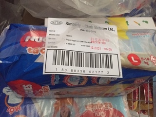 Tã Quần Huggies L36(Tặng khay ăn)