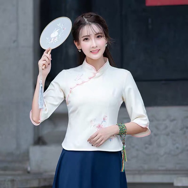 Áo sườn xám, ảnh thật.