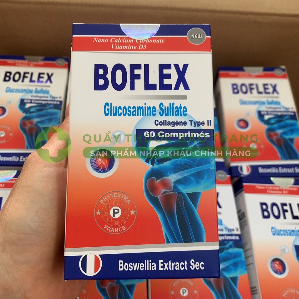 Boflex viên bổ khớp chính hãng Pháp. Giúp bảo vệ xương khớp hộp 60 viên