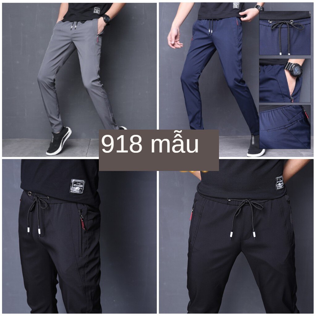 Quần jogger thể thao nam màu trơn vải mềm mịn | BigBuy360 - bigbuy360.vn