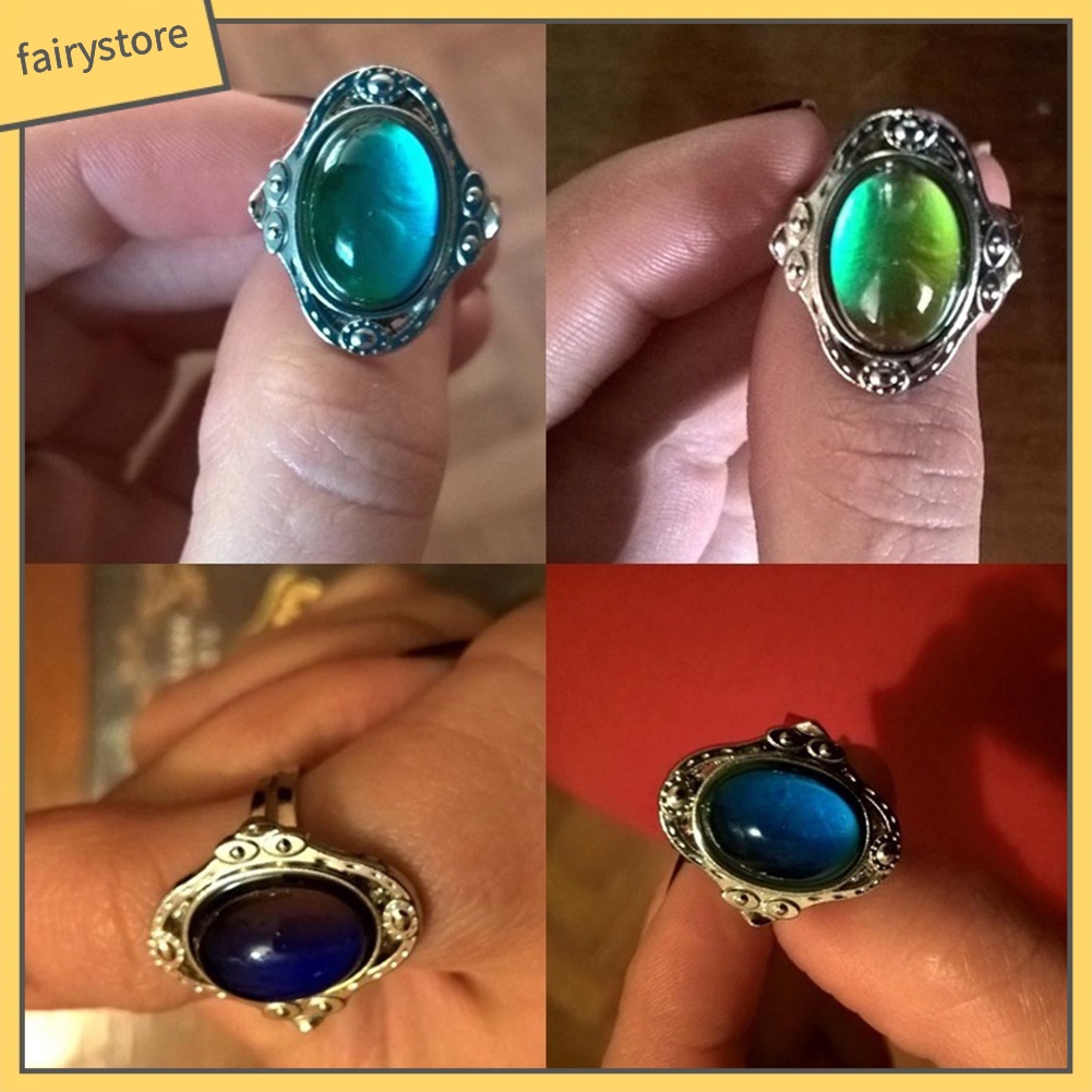 Nhẫn tay thay đổi màu sắc theo tâm trạng thời trang độc đáo