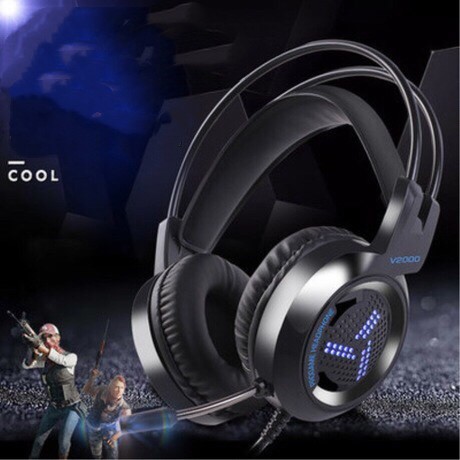 Tai Nghe Chụp Tai Gaming V2000 Led RGB Bản Nâng Cấp 2020 Cao Cấp Hàng Loại 1