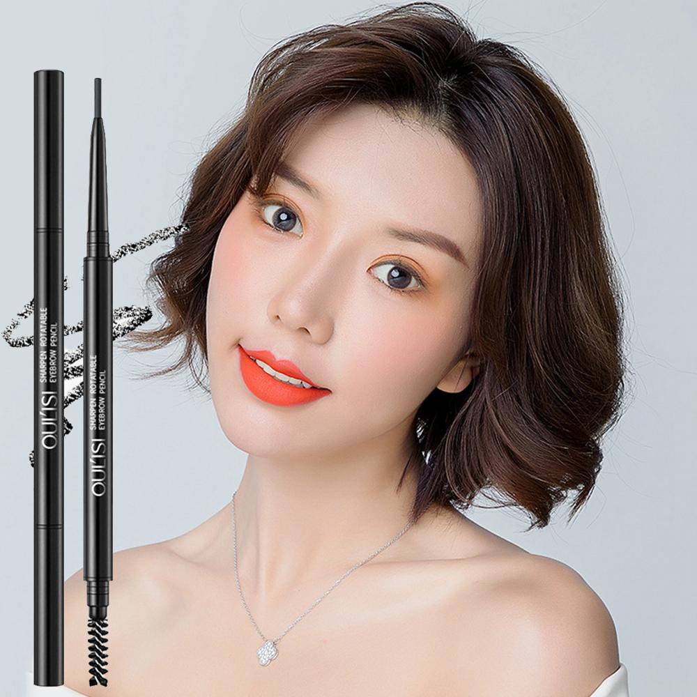 Bút Chì Kẻ Lông Mày Kèm Cọ Màu Nâu Cà Phê Lâu Trôi