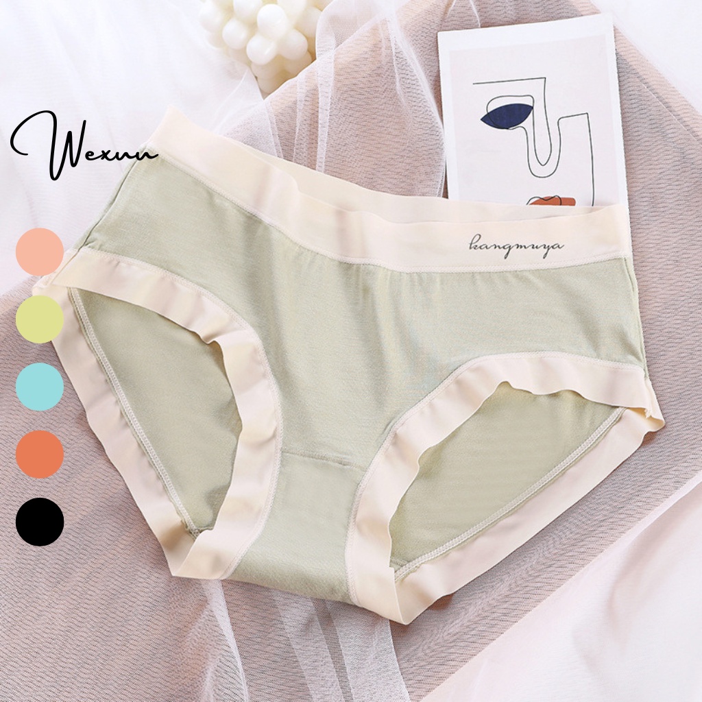 Quần lót nữ Wexuu Design vải cotton lạnh phối viền su co dãn kháng khuẩn - QC121